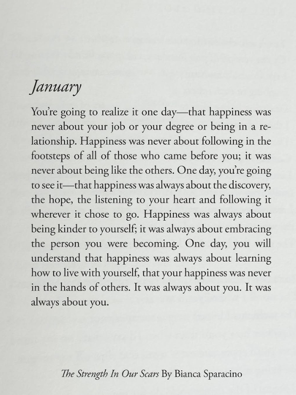 The Strength in Our Scars Book by Bianca Sparacino | Healing, Growth & Self-Love